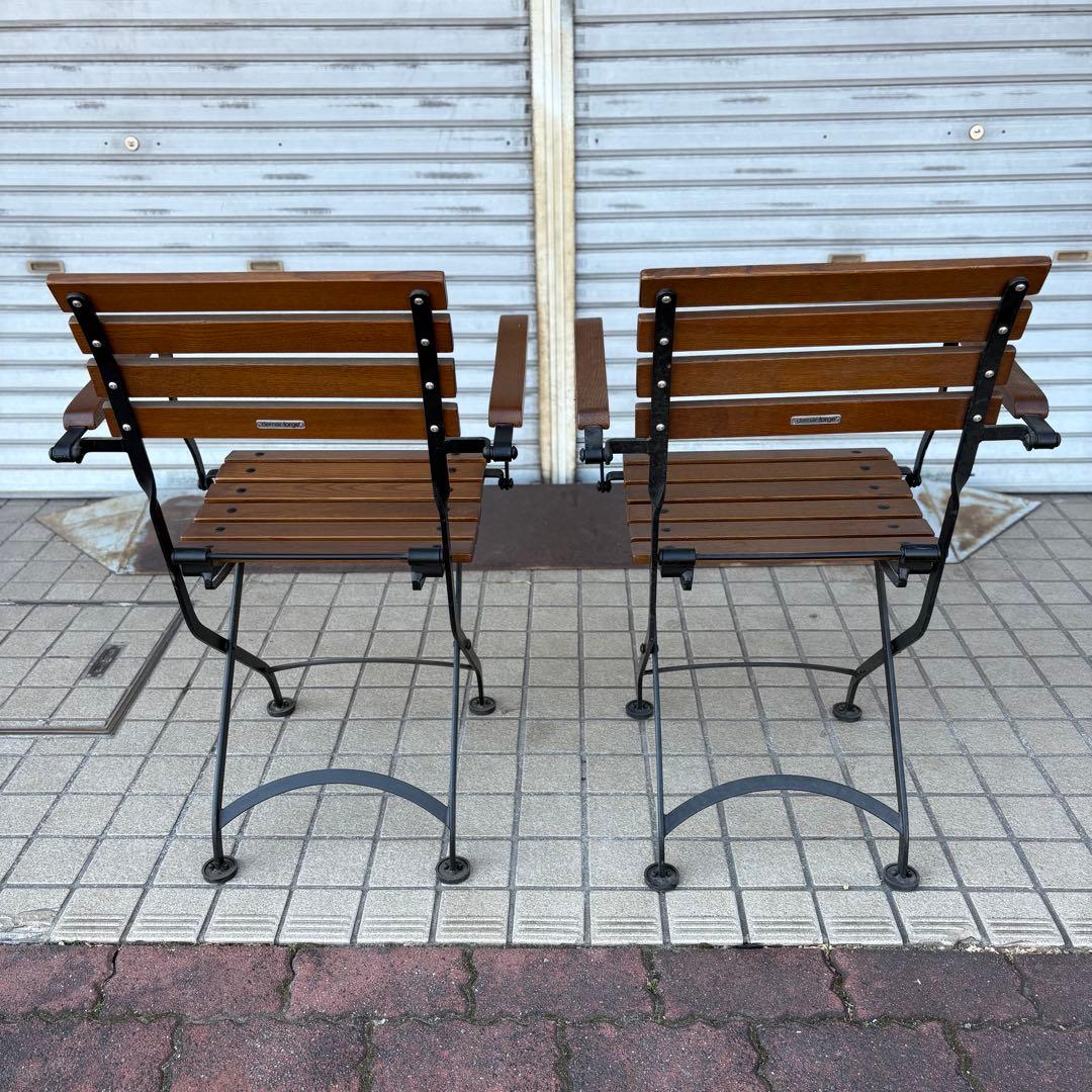 demar forge ガーデンテーブルセット　フォールディングチェア　折り畳み