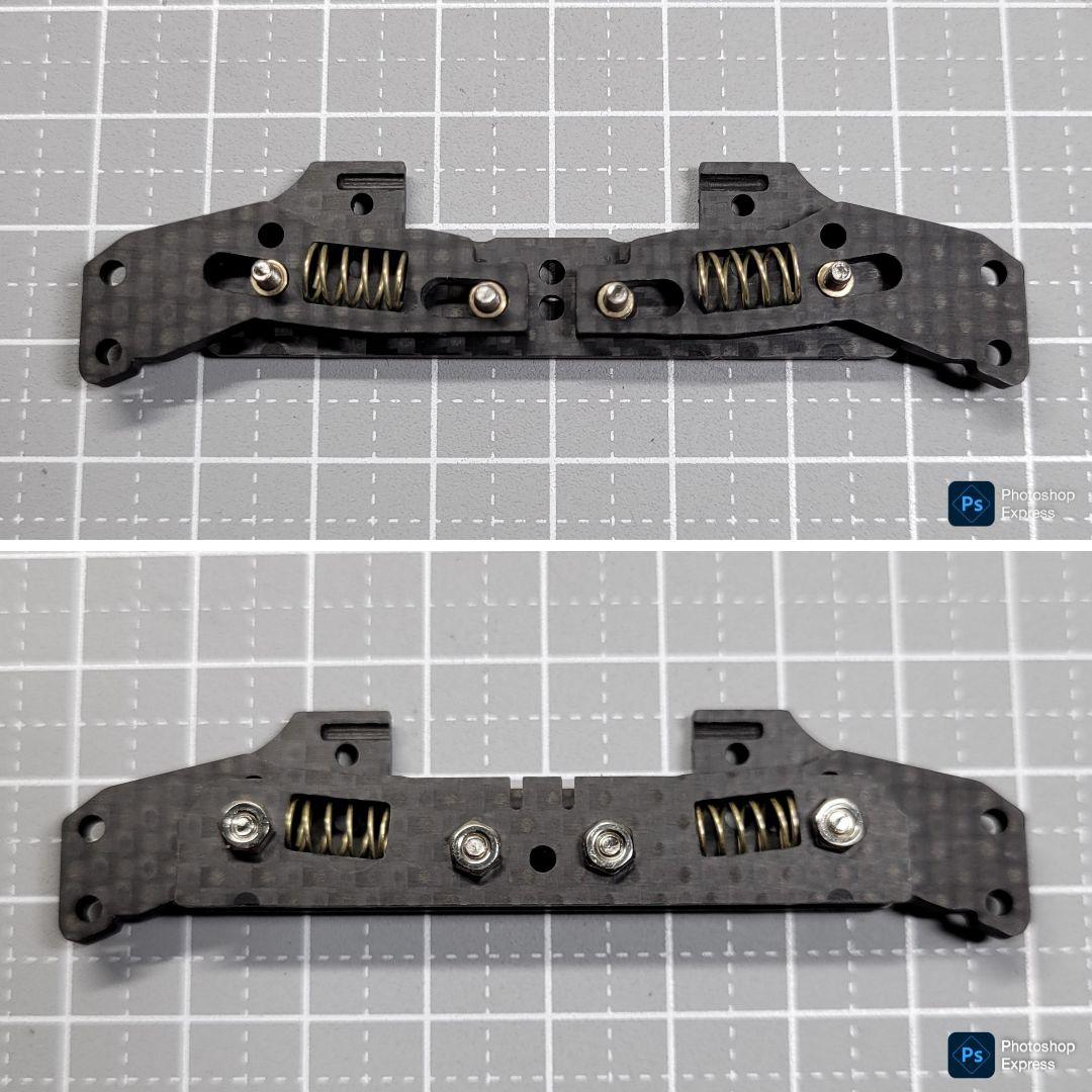 【CNC加工】 左右独立スラダン 片側4mm 円形可動 タミヤ純正カーボン使用