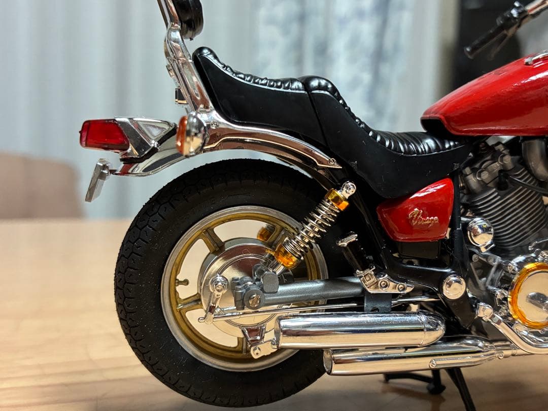 タミヤオートバイ1/12ヤマハXV1000プラモデル　完成品