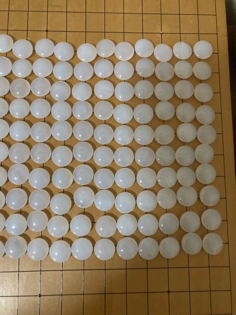 「K」瑪瑙碁石　白黒囲碁石セット