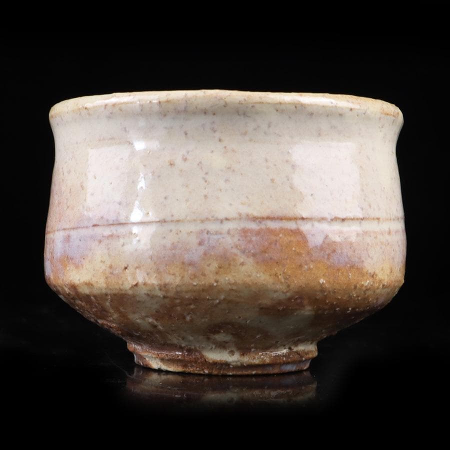 Y3122-89 茶道具 萩焼 天鵬山 廣瀬淡雅 萩茶碗 共箱　　BBB