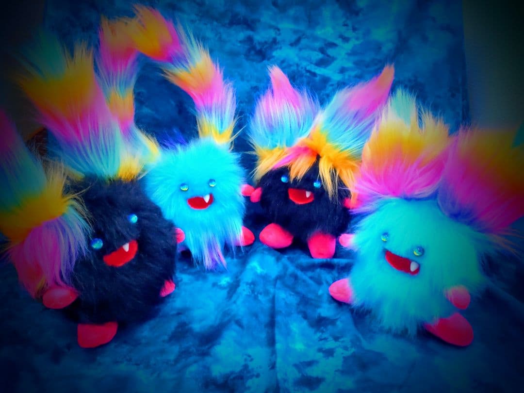 まんまるんモンスター♥アートドール人形幻獣ケモノ ハンドメイドぬいぐるみ