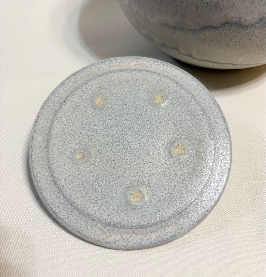 鈴木健司 白珠 水差 水差し 茶道具 陶芸 共箱 共布