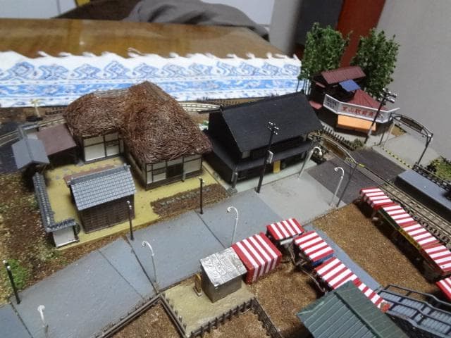 鉄道模型少年時代レイアウト・ジオラマ完成品 サウンドSP家屋台照明付 Nゲージ