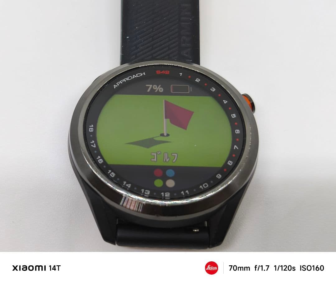 【美品】GARMIN GPSナビ ブラック Approach S42 ゴルフナビ