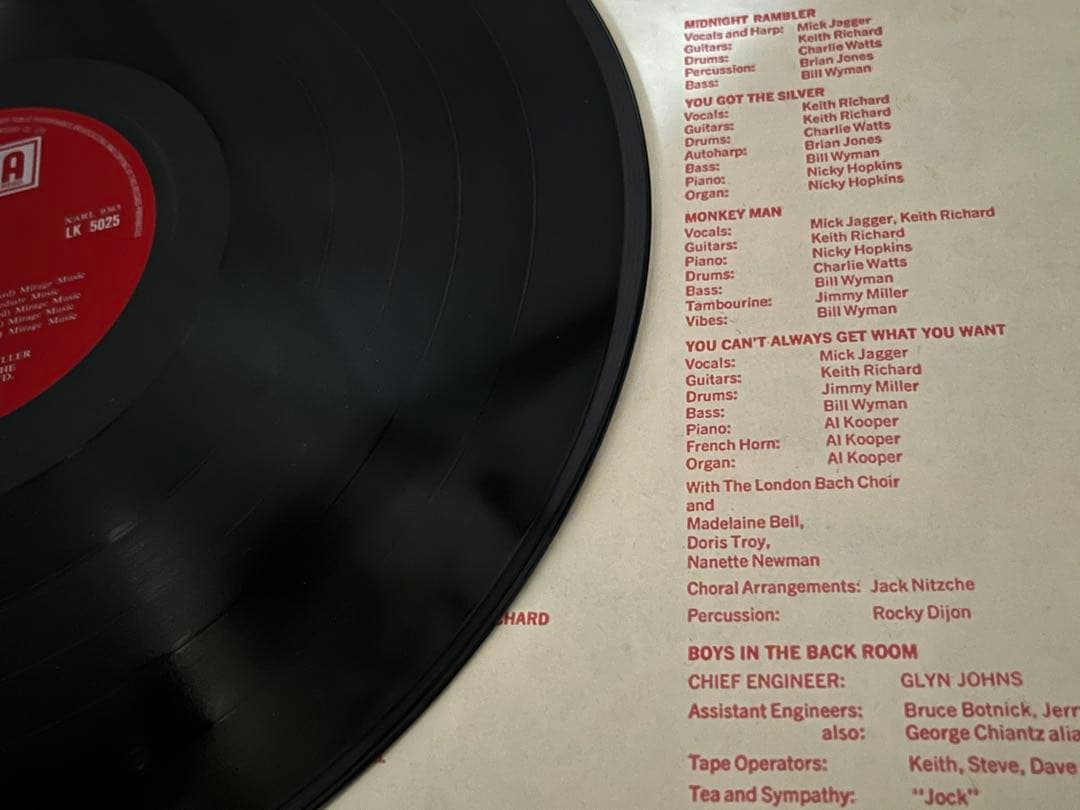 モノラルUK盤A2/B1 ROLLING STONES/LET IT BLEED