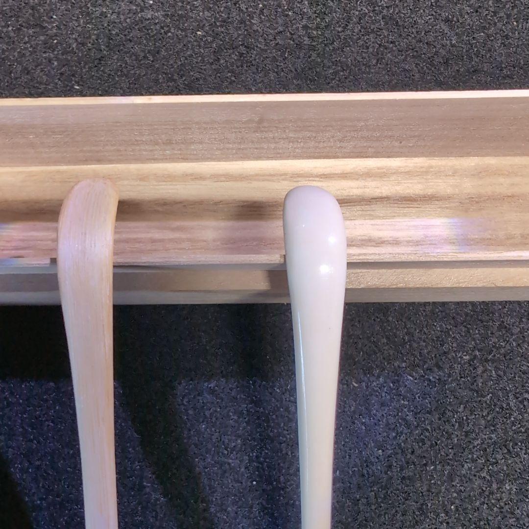 【茶道】茶杓　銘:知音 　極上白　竹　２本セット　竹筒　桐箱入り布付き　前田昌道