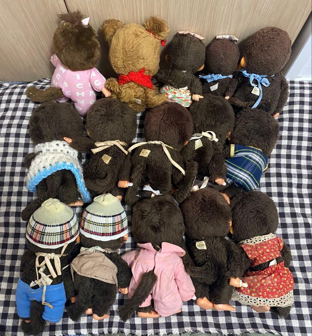 モンチッチ ぬいぐるみ 15体セット　昭和レトロ　まとめて　中古　セキグチ