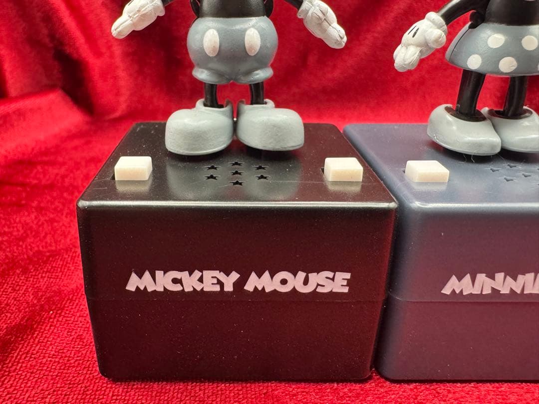 ディズニーキャラクター ポップンステップ ミッキー＆ミニーペア〈モノトーン色〉