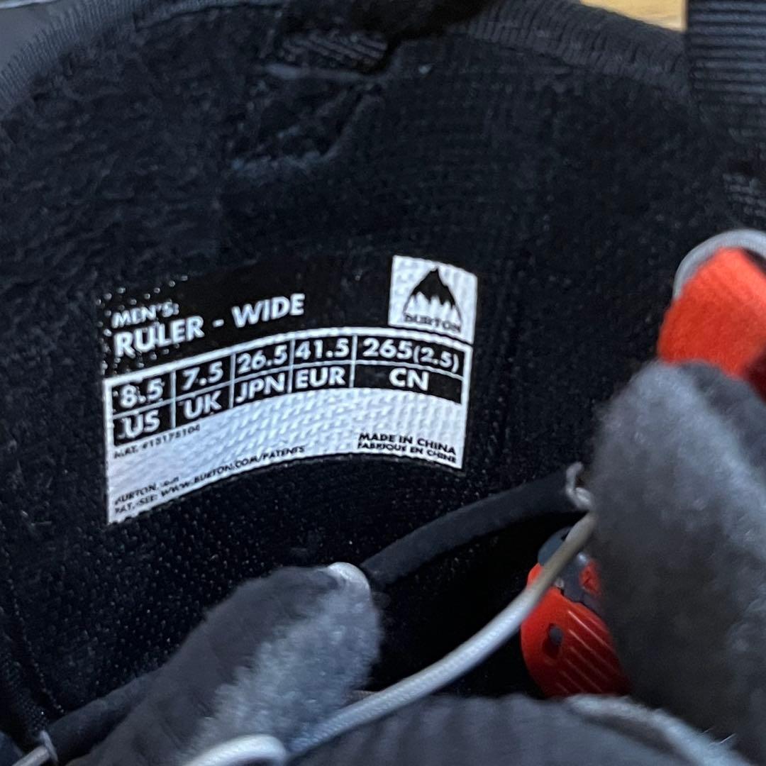 BURTON RULER WIDE バートン　ルーラー　ワイド　26.5センチ