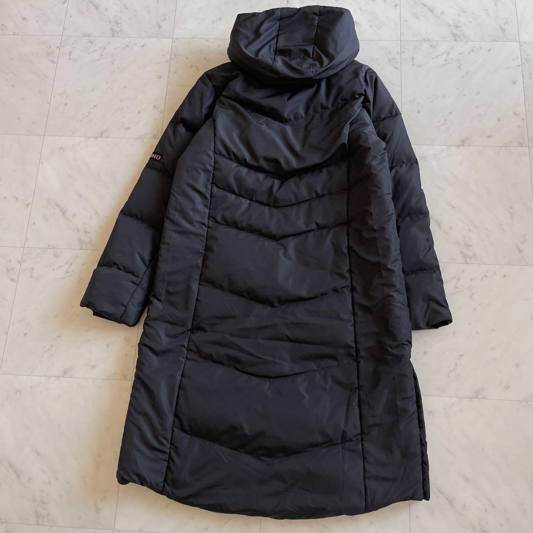 【新品タグ付】ミズノXL ベンチコート　リアルダウンコート　ブラック×ピンク