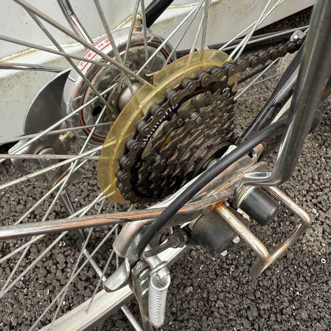 みか　街乗り用自転車 27インチ カゴ/鍵/オートライト/6段変速付