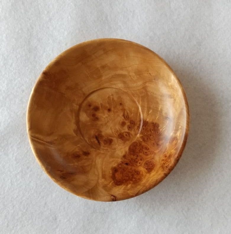 ◆希少◆ 黒柿の 茶托 5客と岳樺瘤茶托1客