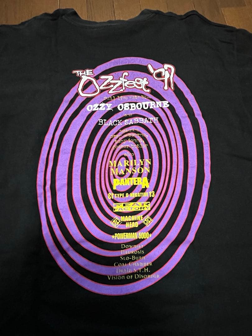 1997年Ozzfest オズフェスオズボーン　ロックTツアーTヴィンテージT