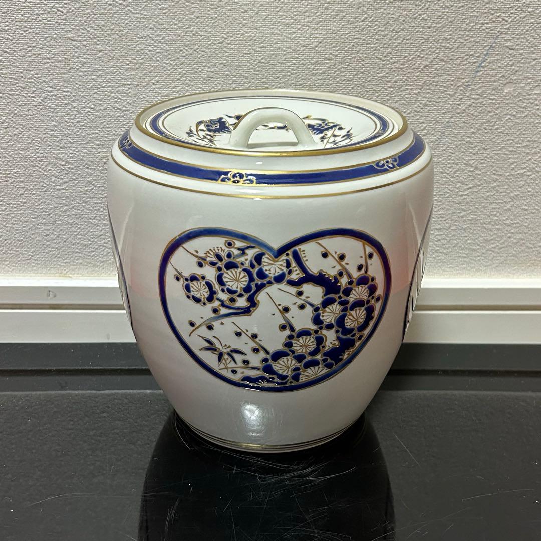 色絵四君子水指　茶道具懐石茶箱鵬雲斎坐忘斎淡々斎即中斎而妙斎棗茶杓茶碗香合棗