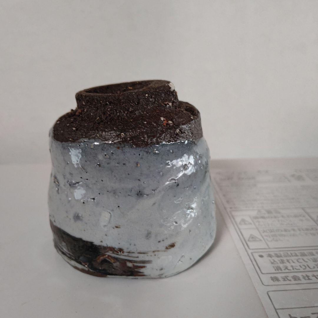 唐津焼き巨匠田中佐次郎作品絵唐津杯　高さ6口径6.5 新品未使用　箱無し