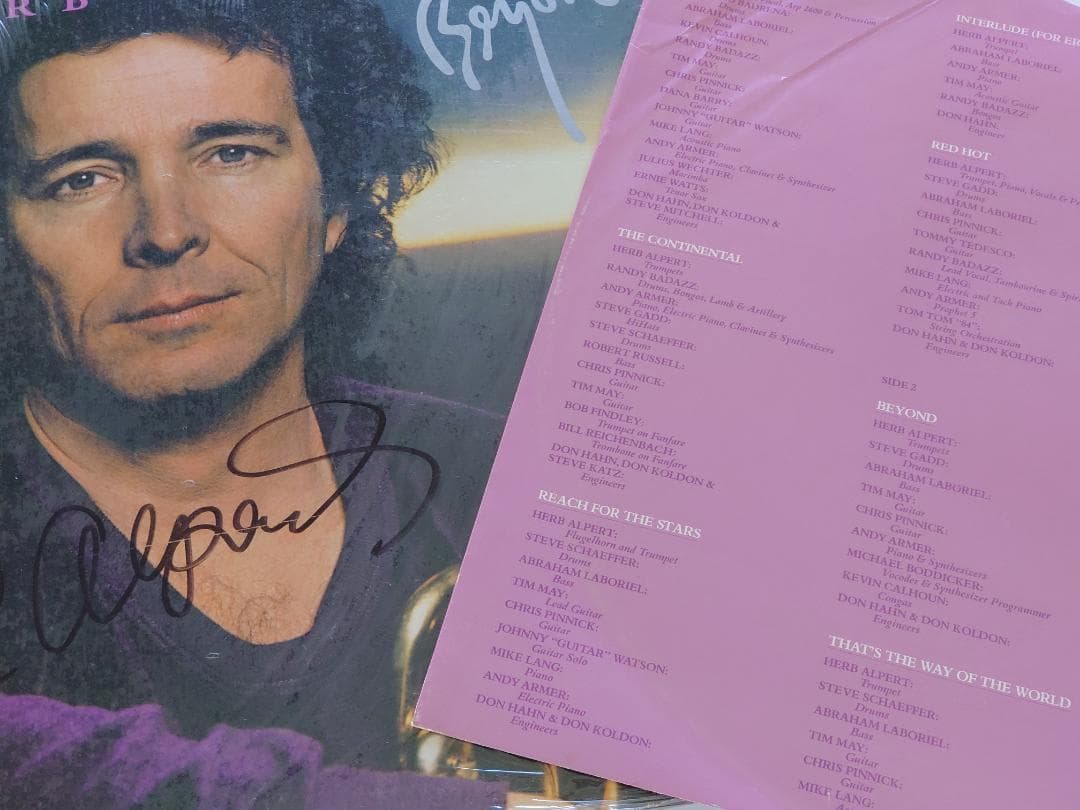 ハープ アルパート オートグラフ