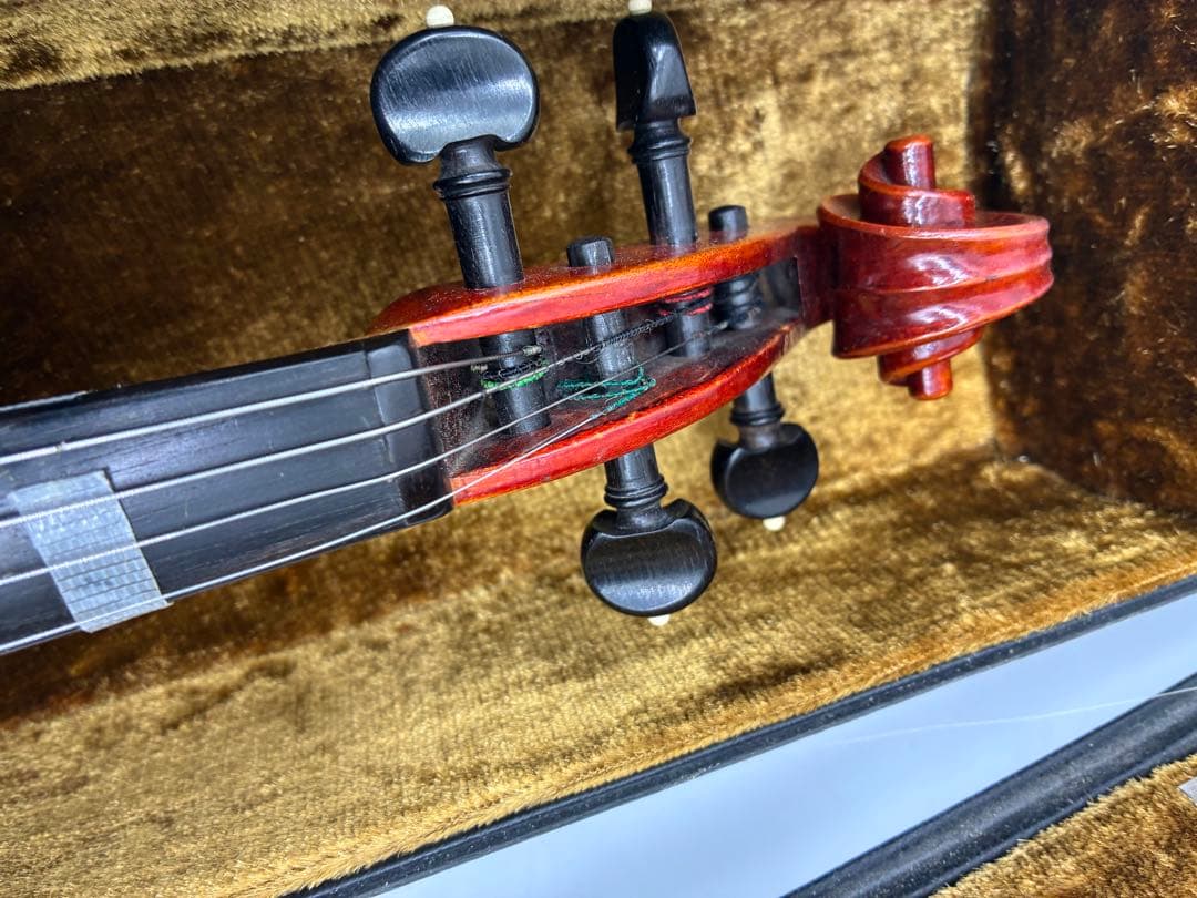 鈴木製　バイオリン本体 赤茶色 木製 ケース付き