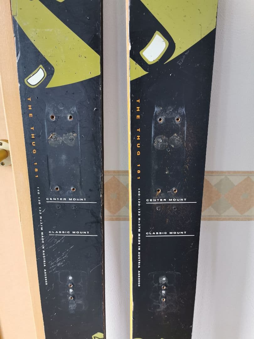 ATOMIC パウダー THE THUG 181 ファットスキー板