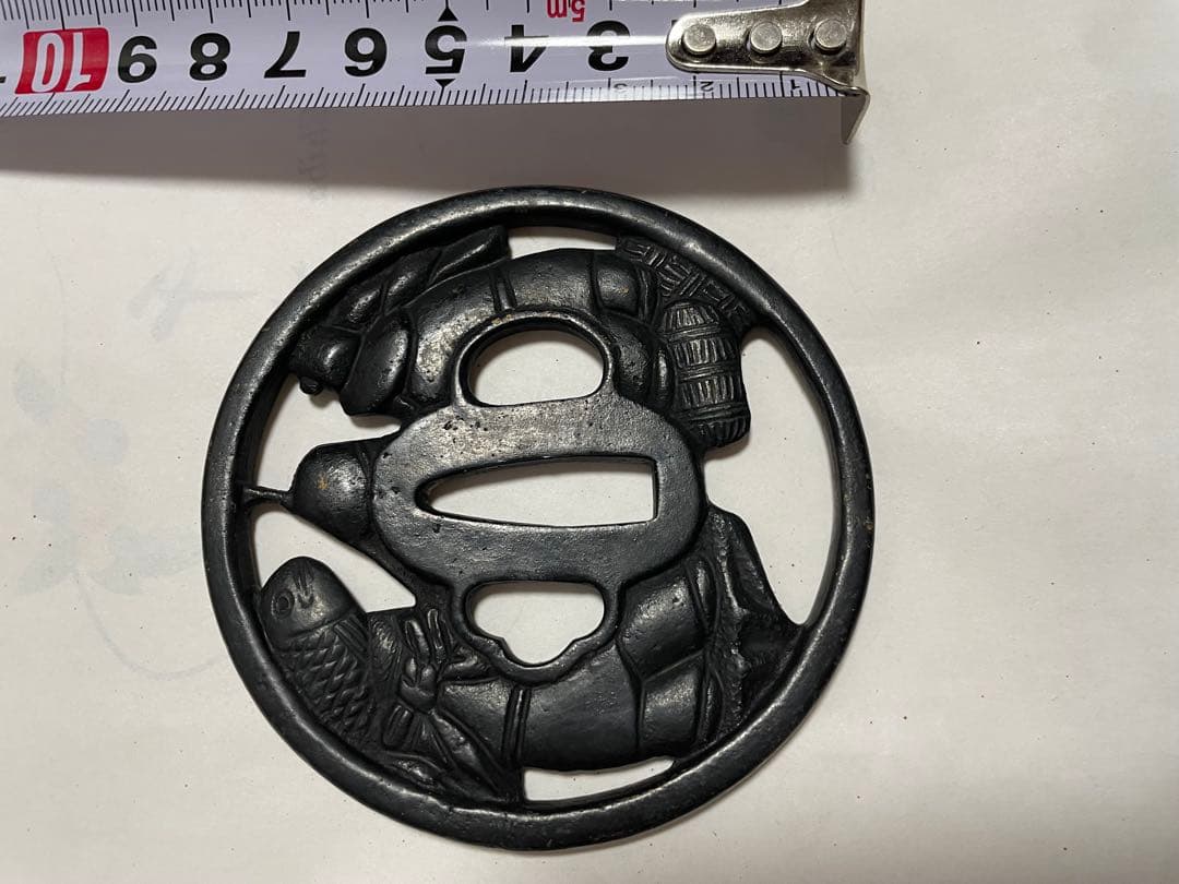 鍔　恵比寿大黒図透かし鍔