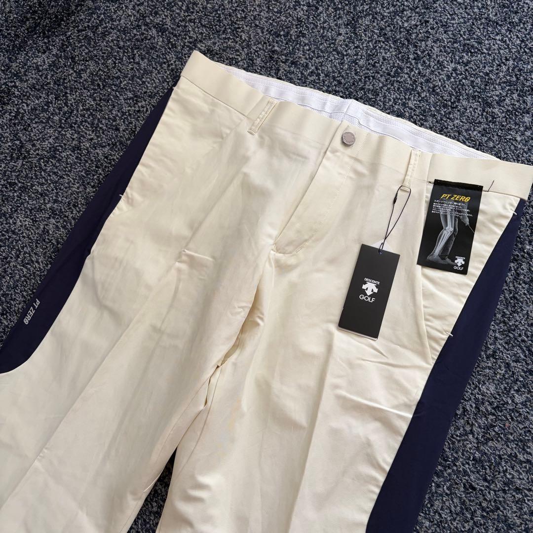 【未使用・タグ付】デサントゴルフ　ストレッチ　パンツ　アイボリー系　サイズ92