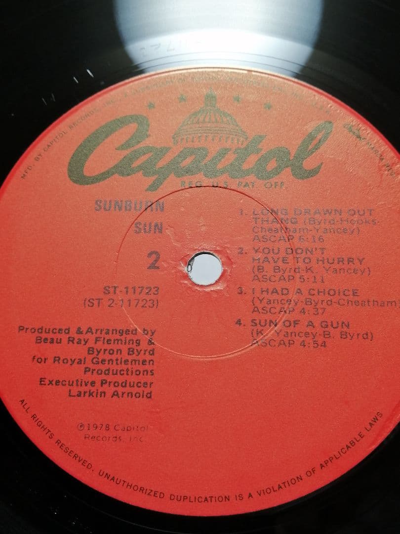 【 78年 名盤 】SUN / SUNBURN US オリジナル盤 LP