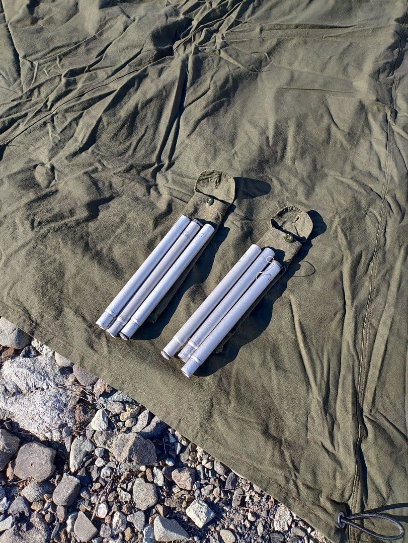 ポーランド軍幕　サイズ2×2枚　サイズ1×1枚