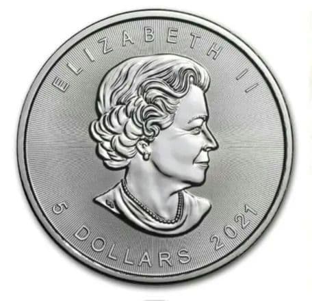 2021 1オンス カナダ メイプルリーフ銀貨 8枚セット