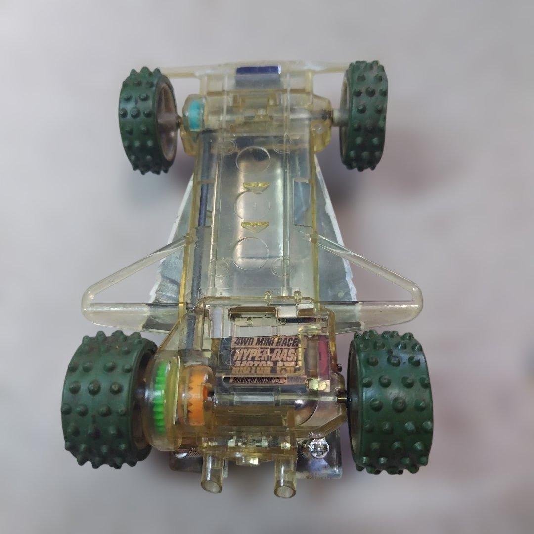 ミニ四駆チョコ 金メッキバーニングサン/サンダードラゴンJr＋他組立済3台セット