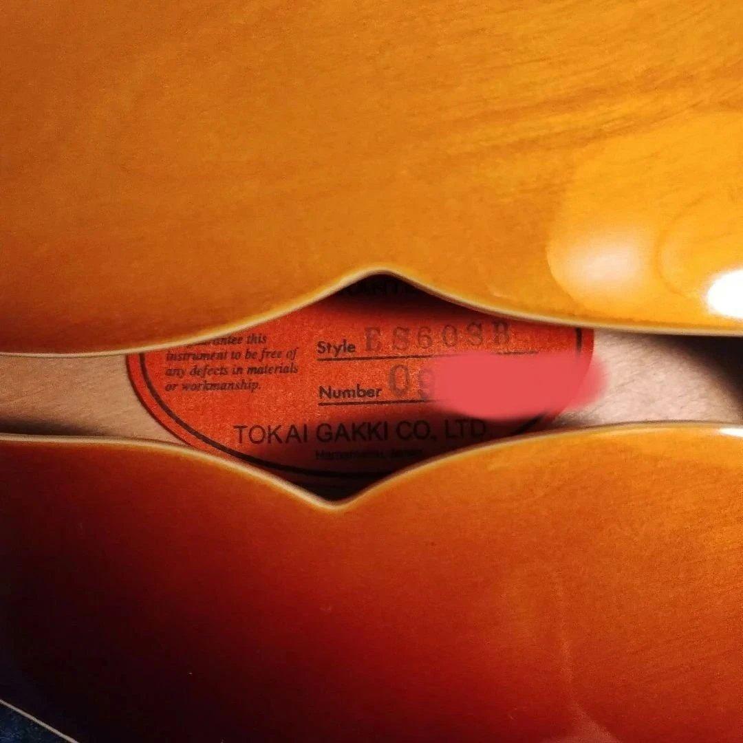 Tokai セミアコースティックギターES-60 サンバースト(ハードケース付)