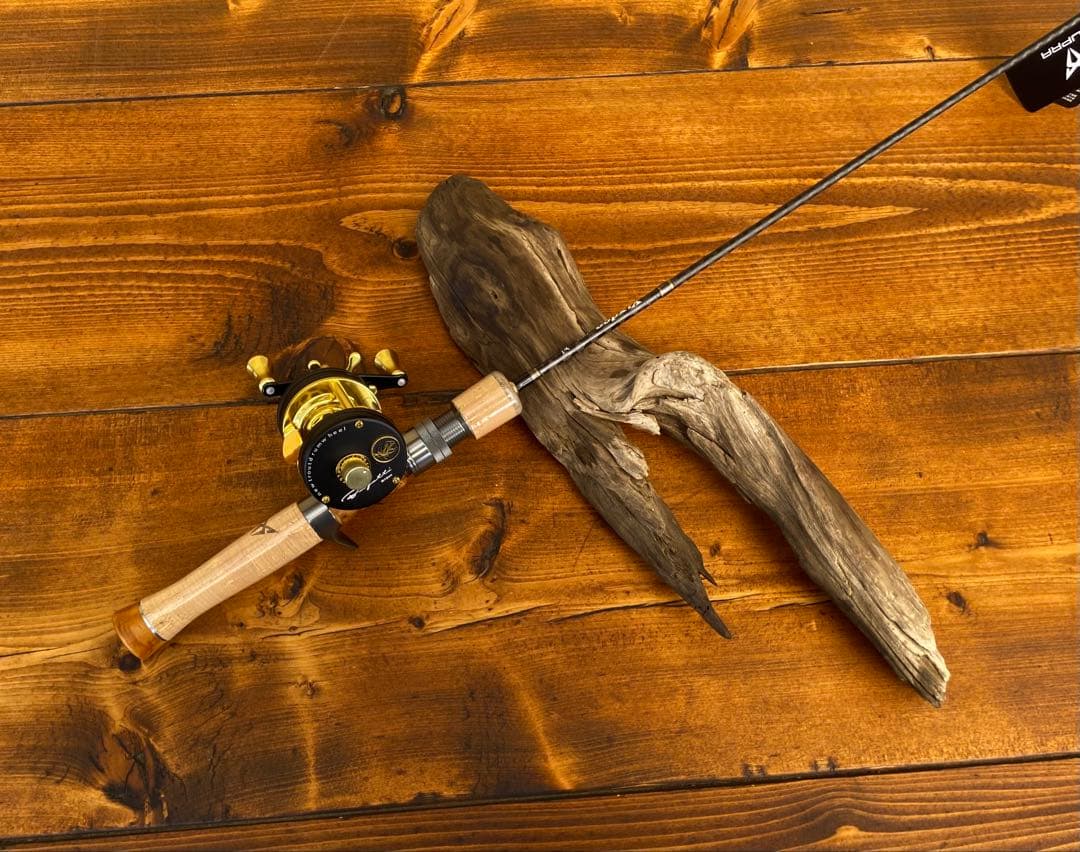 トラウトロッド　5ft1inch ウッドリールシート　渓流 天然木　ベイトロッド
