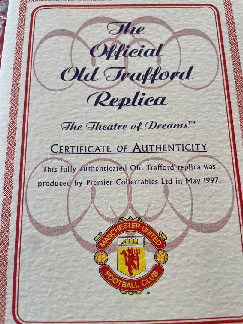 超貴重　マンチェスターユナイテッド　オールド・トラッフォード　スタジアム模型