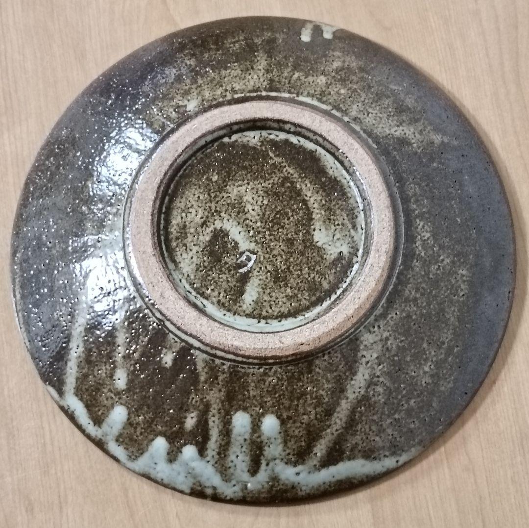 人間国宝　島岡達三作　象嵌皿　共箱付