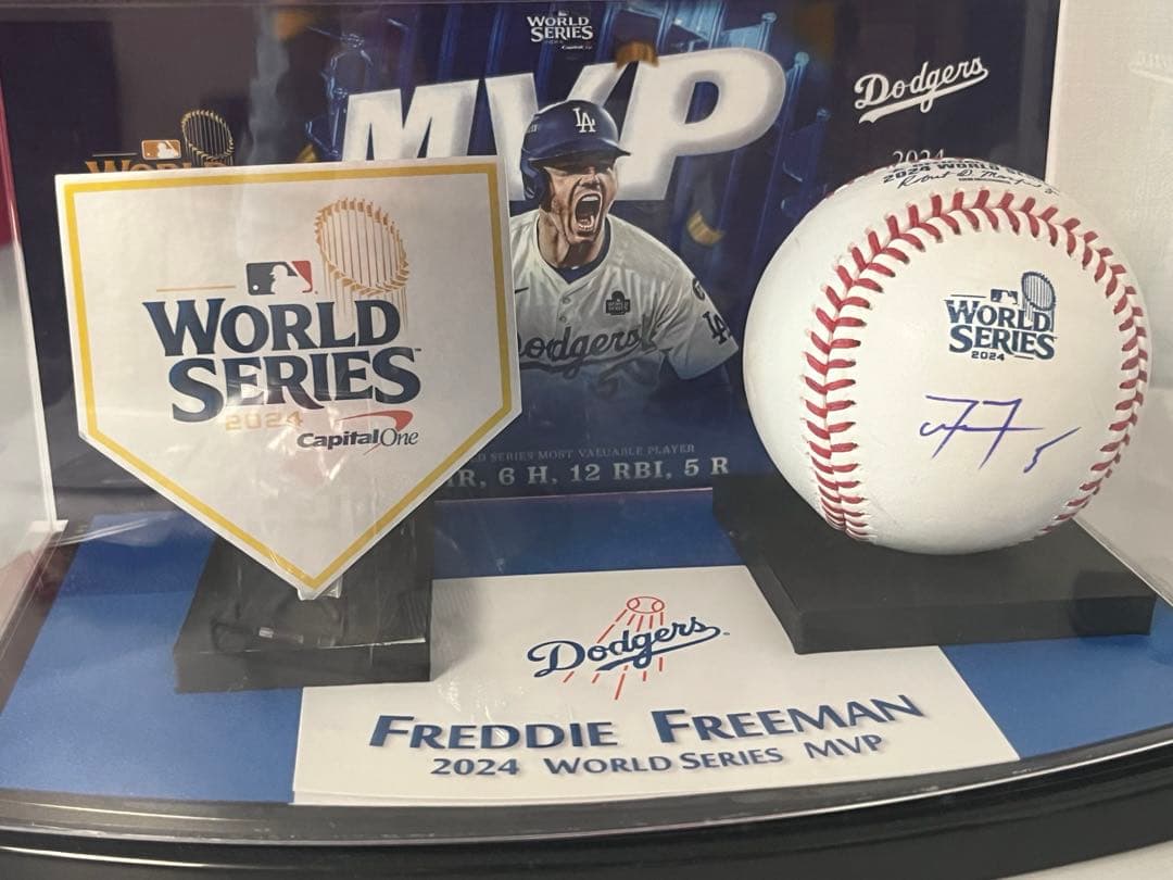 【超希少】 フリーマン直筆 2024WS MVP球 JSA認証 ドジャース