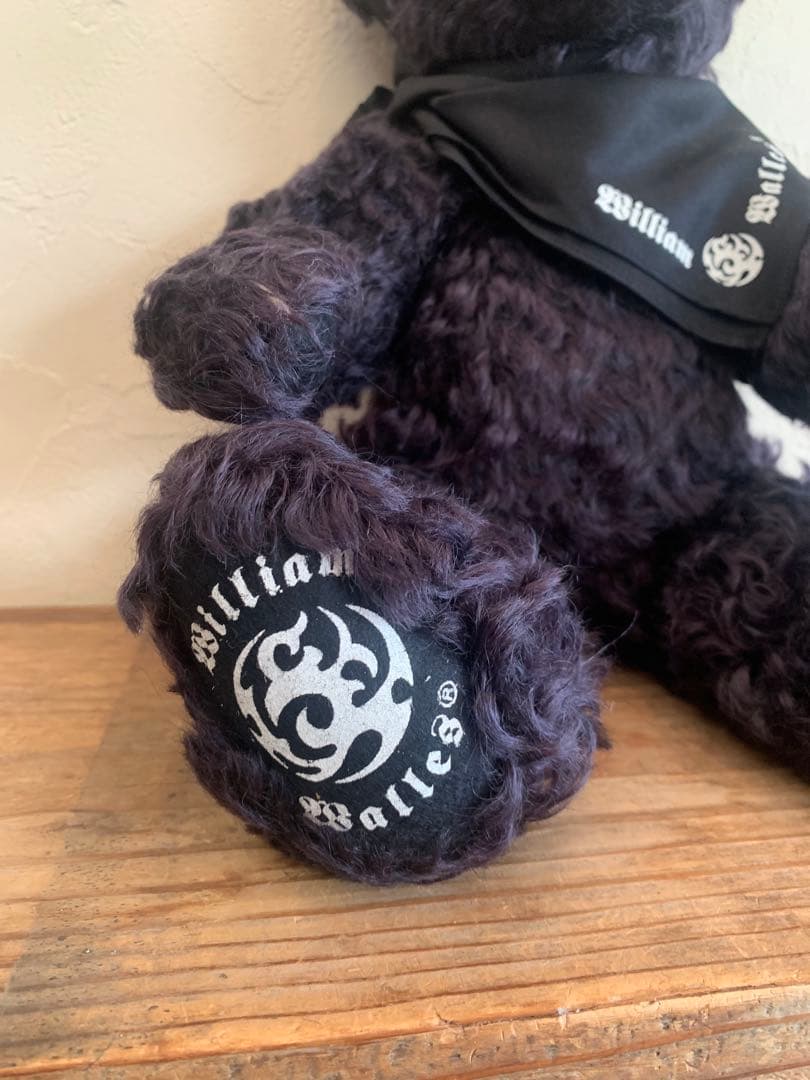 美品William Wallace ぬいぐるみ 黒 テディベアBIG