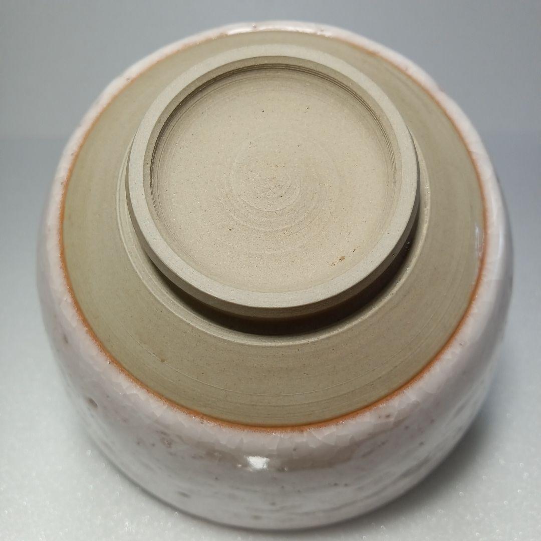 【美品】 茶道具　薄氷紋　抹茶茶碗 お稽古用　陶磁器　瀬戸焼