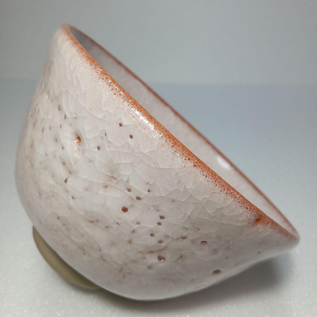 【美品】 茶道具　薄氷紋　抹茶茶碗 お稽古用　陶磁器　瀬戸焼