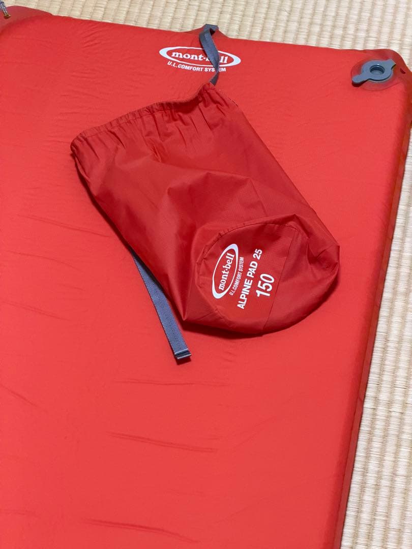 mont-bell ALPINE PAD 25 150 赤エアピロー付き
