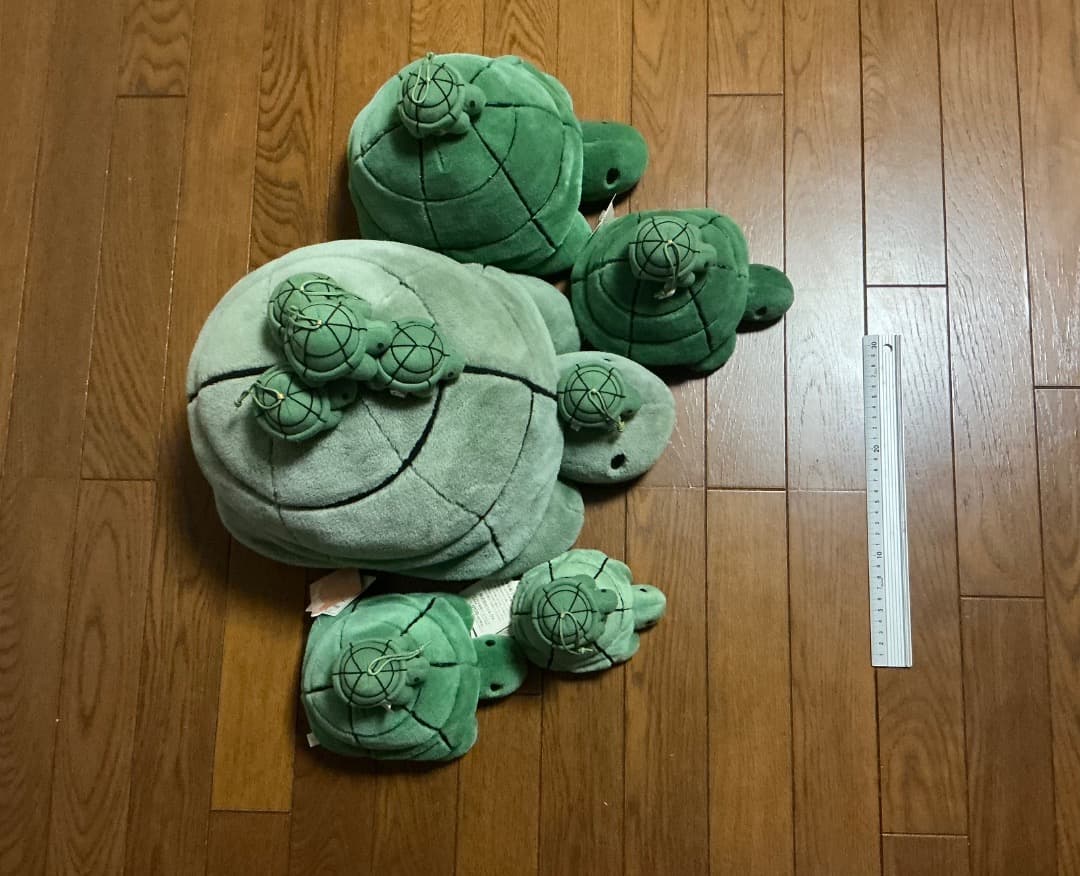 【超貴重】ブルーナ　アニマル　ぬいぐるみ　大きさ5種　かめ　14匹