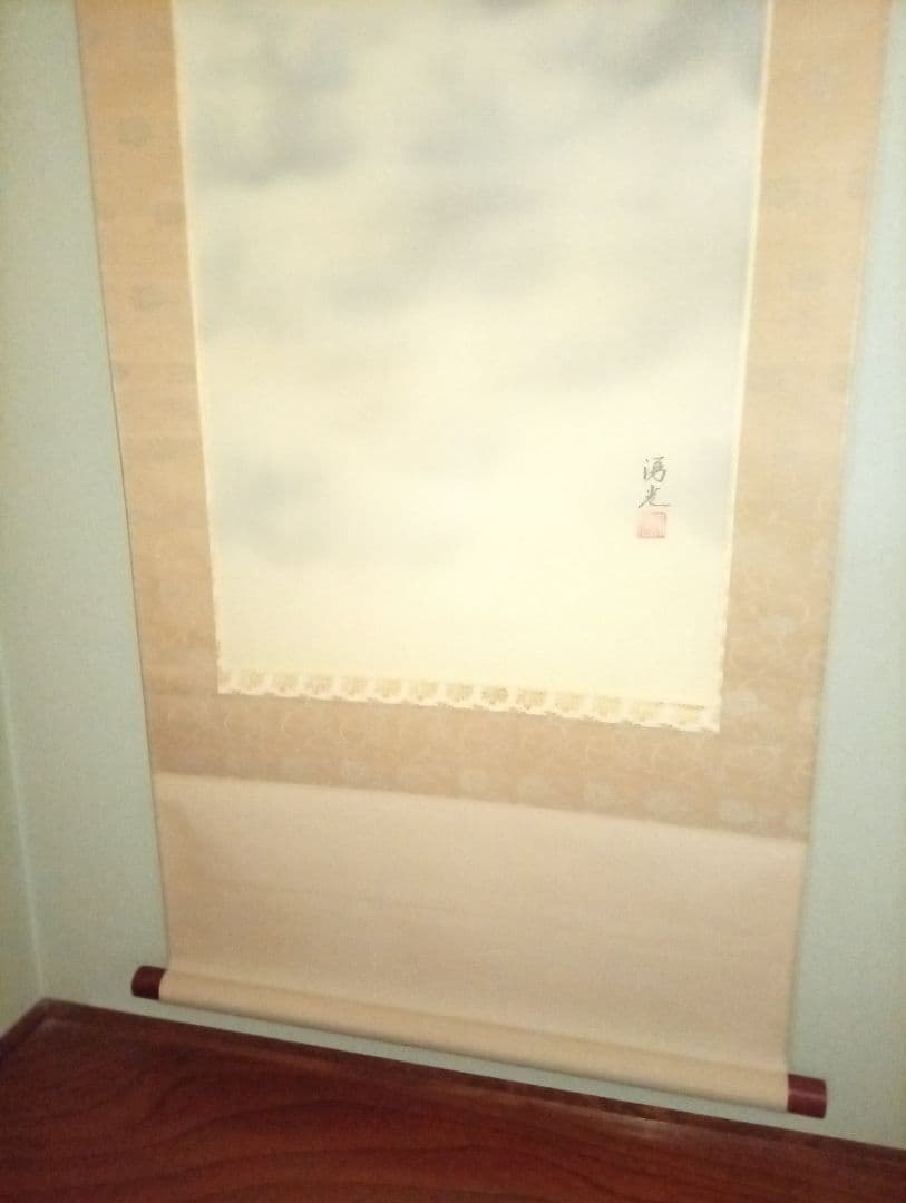 掛け軸 赤富士 縁起物 開運 富士山 絵画 美術品