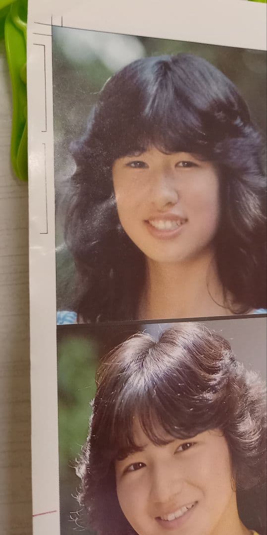 激レア　未裁断　1982年 松田聖子　柏原芳恵　ヤンジャンギャルコン告知