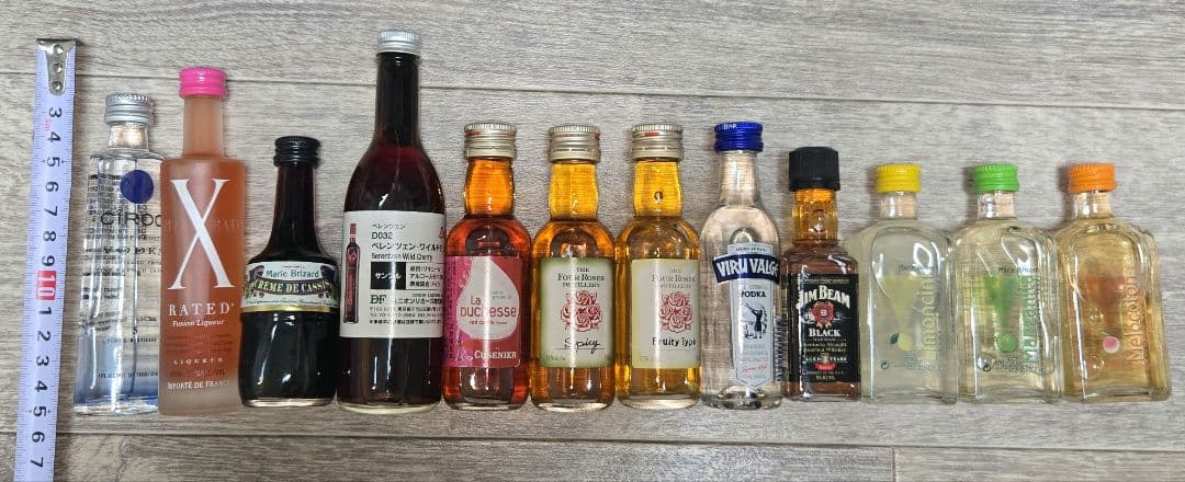 リキュール・ウイスキー・ウォッカ ミニボトルなど12本セット