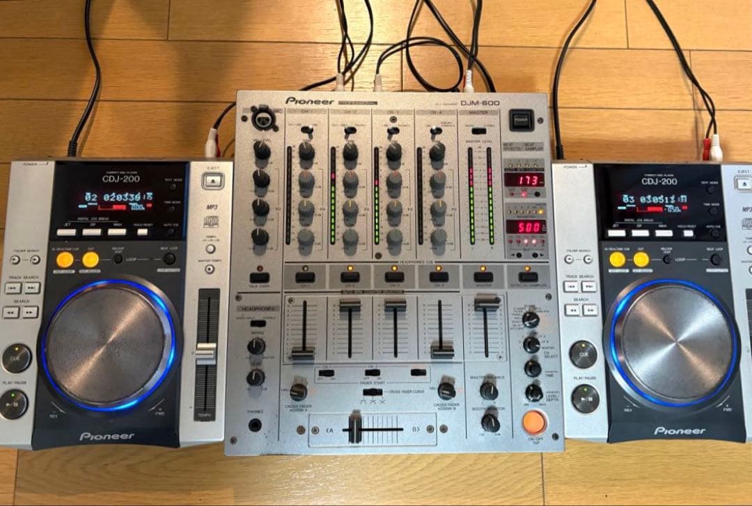 Pioneer DJM-600 & CDJ-200×2台セット販売