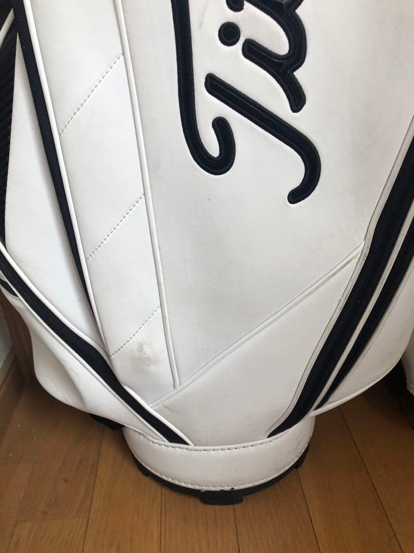 【送料込み】廃盤希少　タイトリスト　ホワイト　キャディバッグ