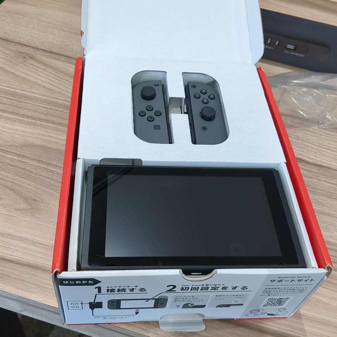 希少　2024年製 Nintendo Switch グレー　バッテリー強化版