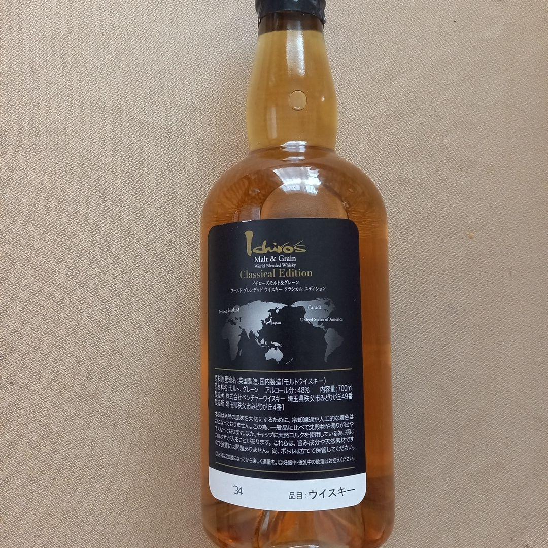 イチローズモルト& グレンワールドブレンデッドクラシカルエディション未開封箱入り
