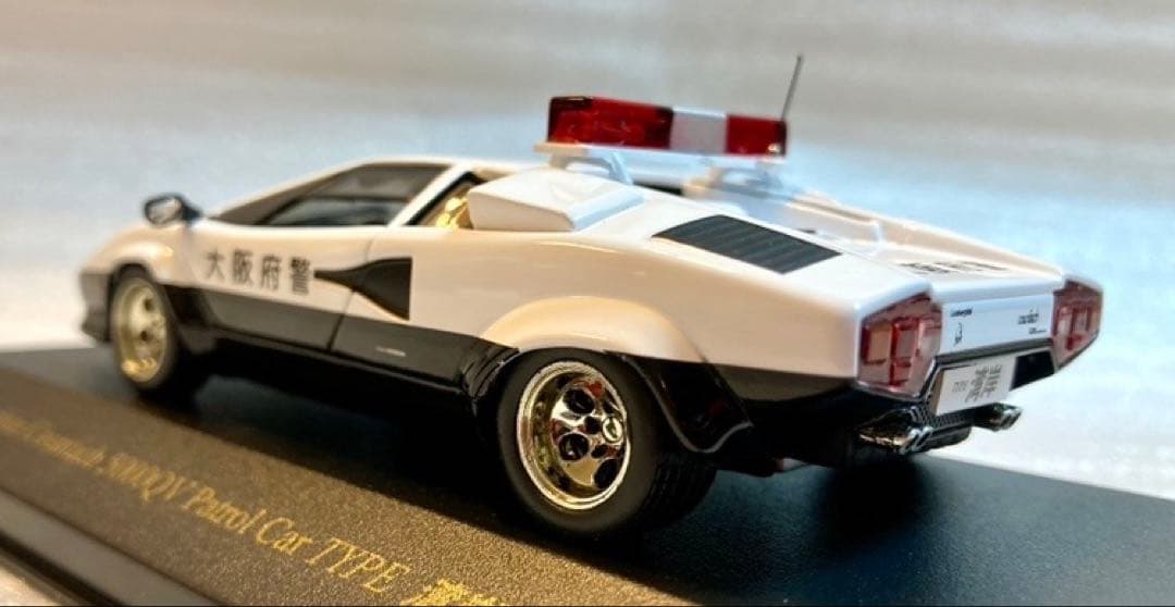 ジール特注 1/43 カウンタック5000QVパトロールカーTYPE湾岸 極美品