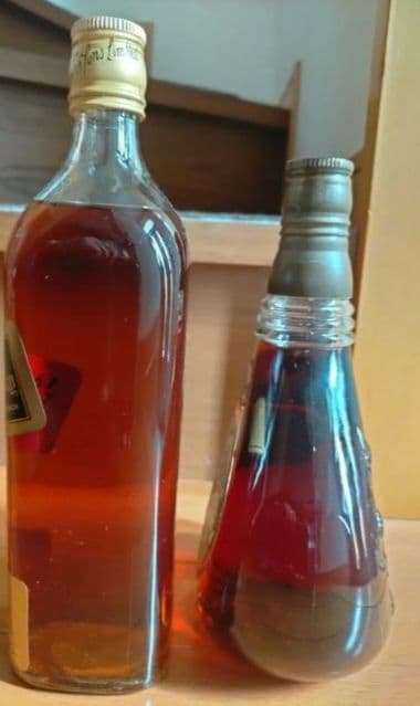 1970年代流通 ジョニーウォーカー 特級ブラック(下3行ラベル)＆スウィング