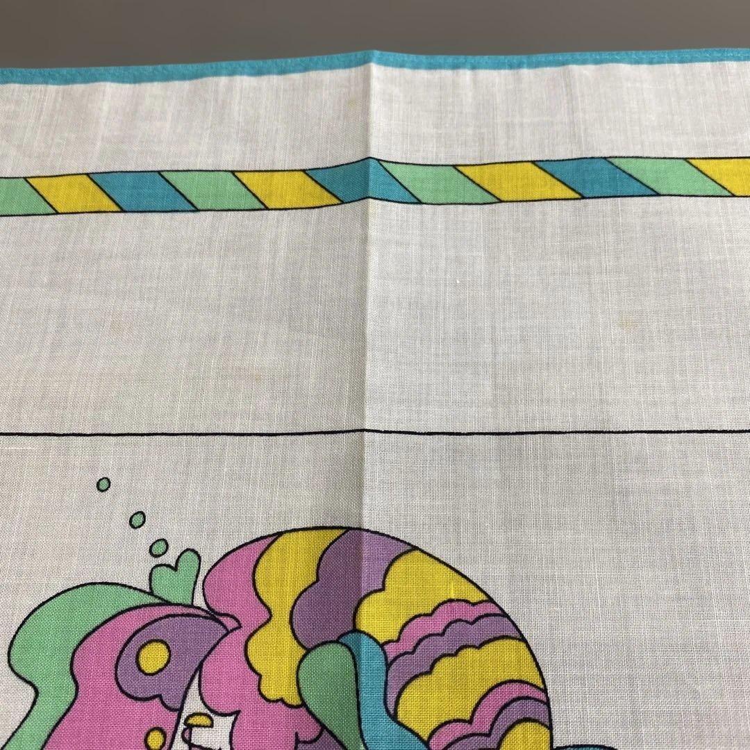 ヴィンテージ ピーター・マックス ビンテージ・ハンカチ 1970年代