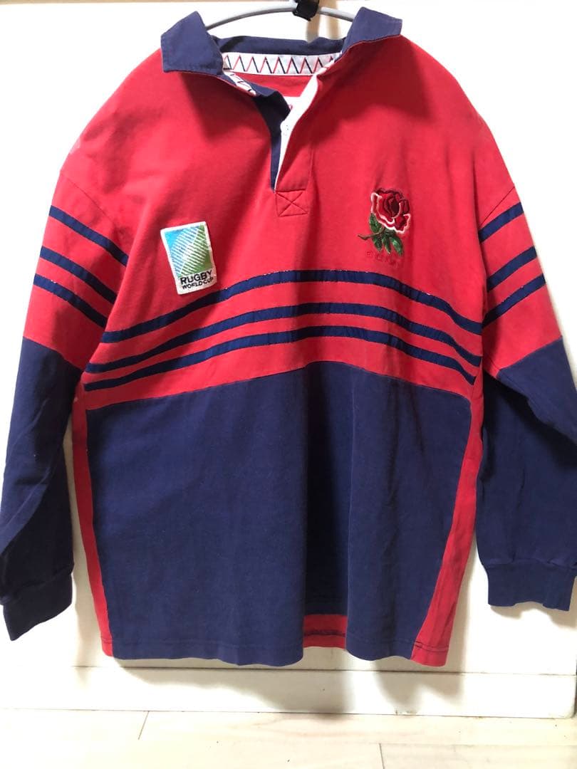 【希少ビンテージ/L】イングラン1997アウェイ ラグビージャージ W杯タグ付